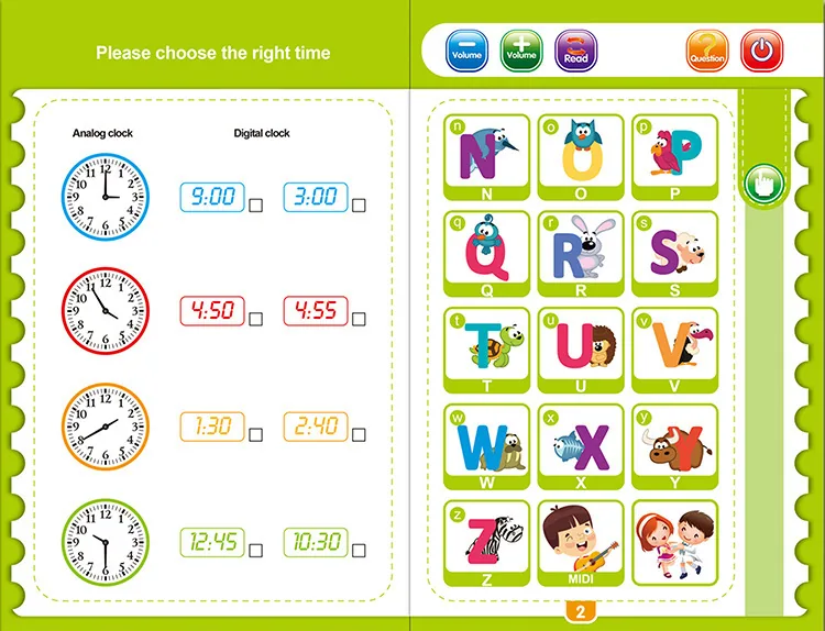 Cross border new English finger reading children's early education puzzle learning toys popular smart audio e-books 10