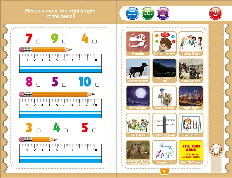 Cross border new English finger reading children's early education puzzle learning toys popular smart audio e-books 15