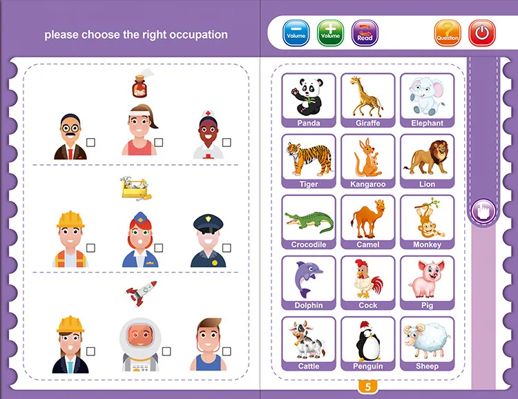 Cross border new English finger reading children's early education puzzle learning toys popular smart audio e-books 14