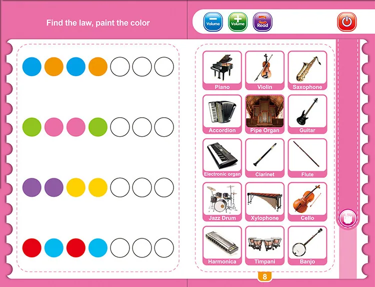 Cross border new English finger reading children's early education puzzle learning toys popular smart audio e-books 12