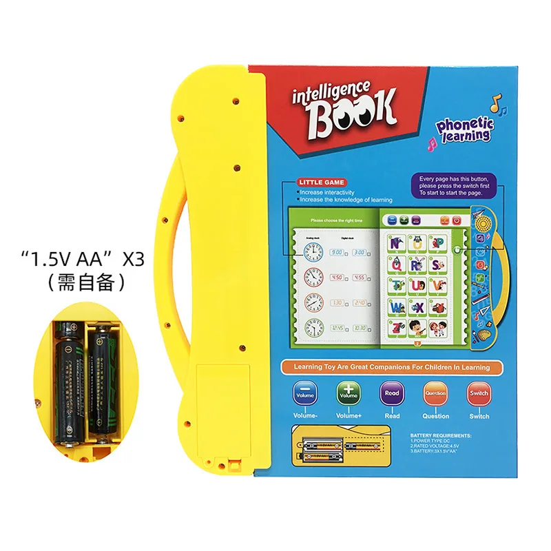 Cross border new English finger reading children's early education puzzle learning toys popular smart audio e-books