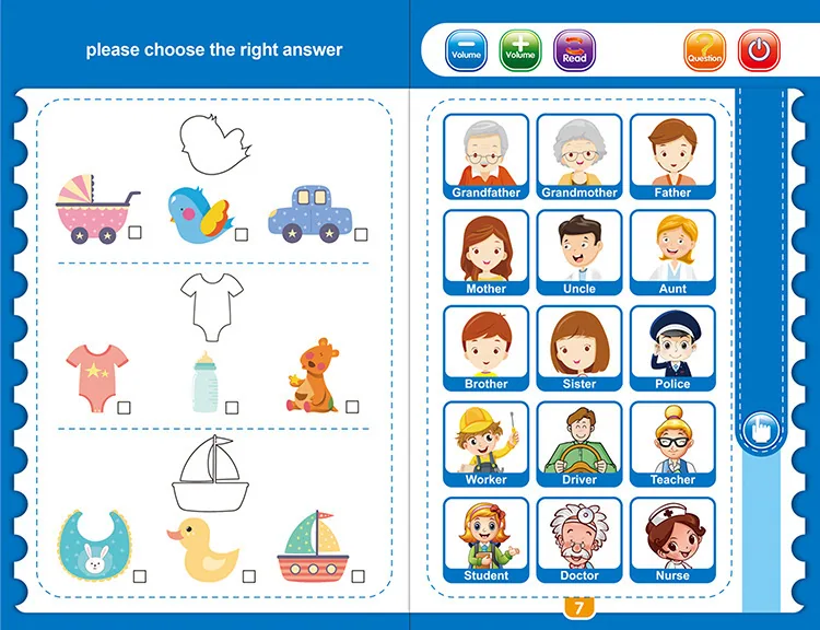 Cross border new English finger reading children's early education puzzle learning toys popular smart audio e-books 13