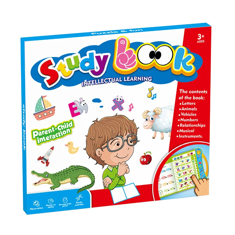 Cross border new English finger reading children's early education puzzle learning toys popular smart audio e-books 4