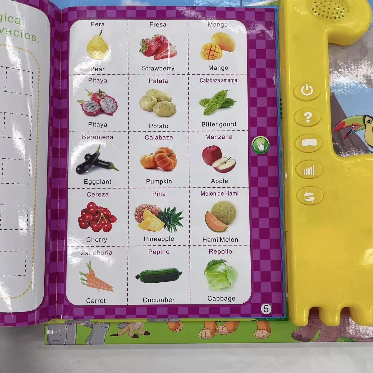 Cross border Spanish English bilingual books for children's intelligence and early education, parent-child interaction, audio po