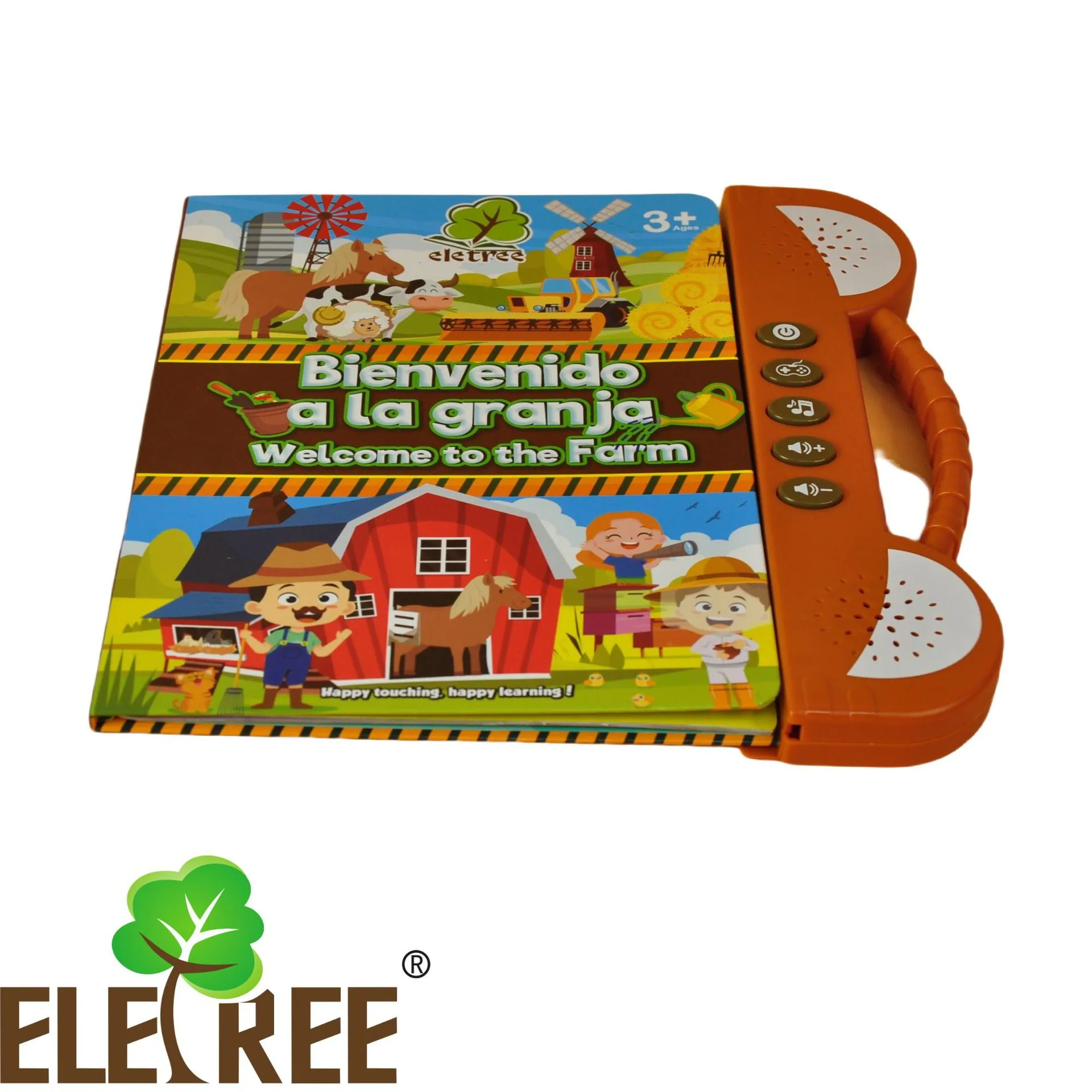 ELETREE Cross border Children's Early Education Cognitive Learning Machine Spanish Reading Voice Point Reading Kids Toys