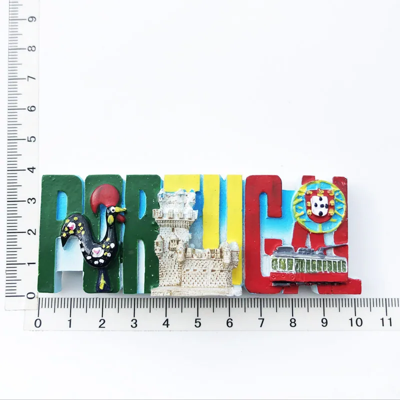 Wholesale cross-border goods from manufacturers, Lisbon, Portugal, tourism commemorative crafts, resin painted magnets, refriger 14