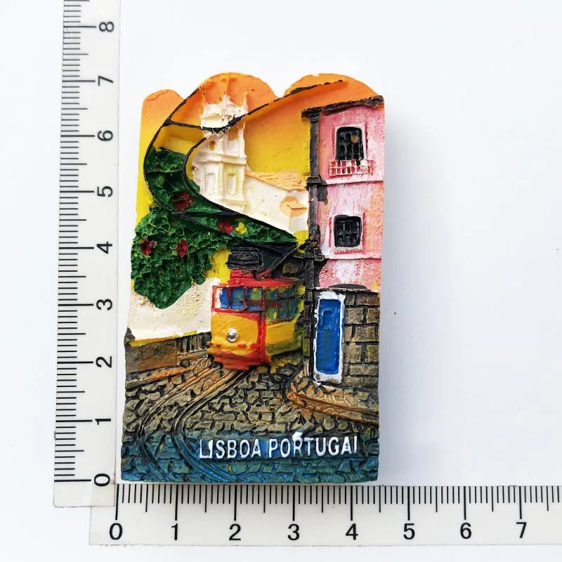 Wholesale cross-border goods from manufacturers, Lisbon, Portugal, tourism commemorative crafts, resin painted magnets, refriger 4
