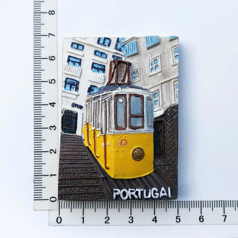 Wholesale cross-border goods from manufacturers, Lisbon, Portugal, tourism commemorative crafts, resin painted magnets, refriger 3