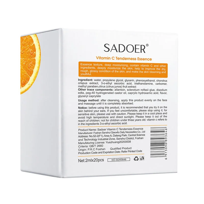 Full English SADOER vitamin C essence emollient moisturizing skin care products cross-border foreign trade live broadcast wholes