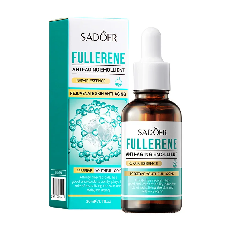 SADOER فولرین تعمیر و نگهداری اصلی بطری با قطره فناوری نزدیک، مواد بطری شیشه ای قهوه ای نمایش