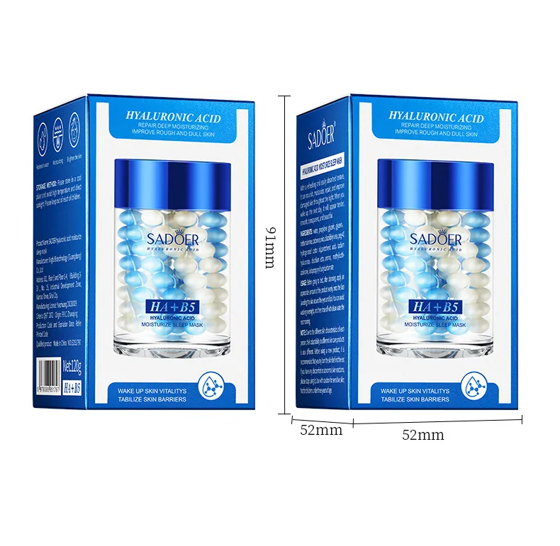 SADOER Hyaluronic Acid B5 Repair Sleep facial mask Wholesale Packing Diagram for Foreign Trade, Cross border E-commerce Multi