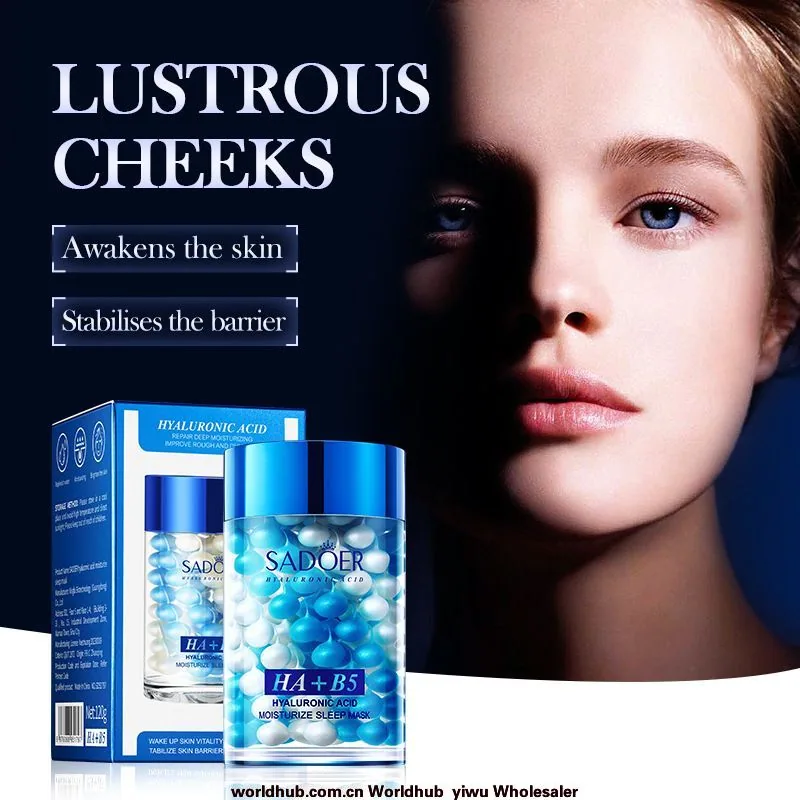 Full English SADOER Hyaluronic Acid B5 Repair Sleeping Mask Hydrating Moisturizing Mask Cross-border Foreign Trade Cosmetics