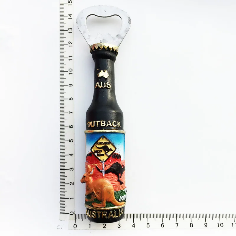 Local do fabricante no atacado de artesanato comemorativo do turismo de várias partes da Austrália, geladeiras magnéticas, garrafas de vinho 9