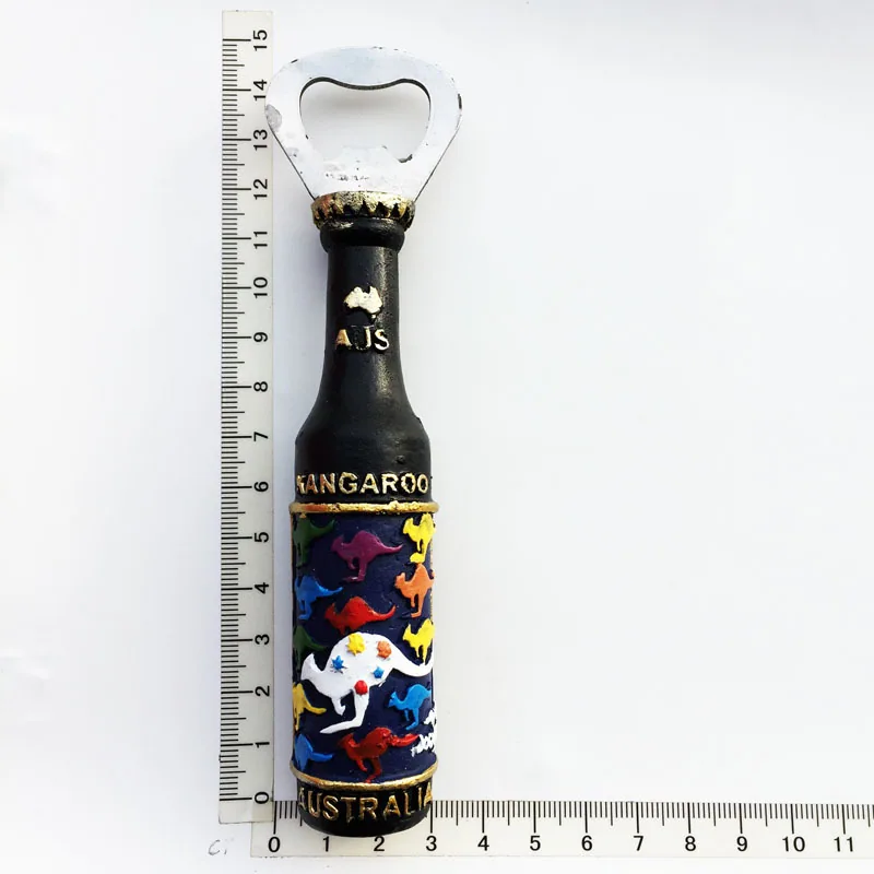 Local do fabricante no atacado de artesanato comemorativo do turismo de várias partes da Austrália, geladeiras magnéticas, garrafas de vinho 10