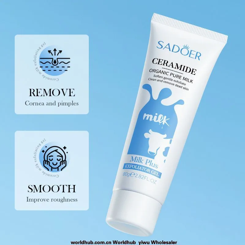 Full English SADOER Ceramide Milk Gel Exfoliating Gel Cream Whitening Cleaning Cross-border Foreign Trade Wholesale - Face &