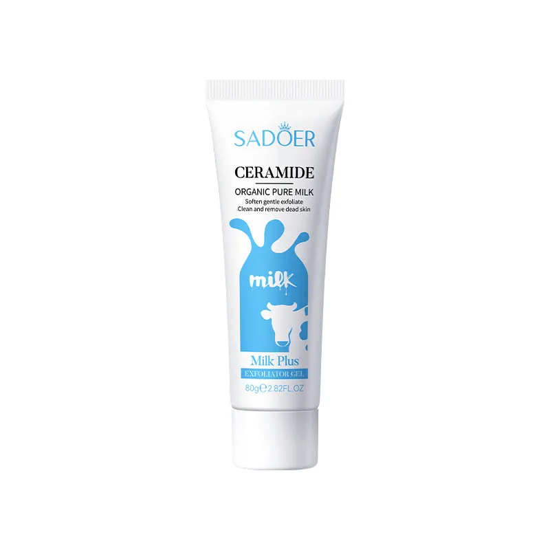 SADOER milk gel exfoliating cream package size label in English cross-border wholesale specification