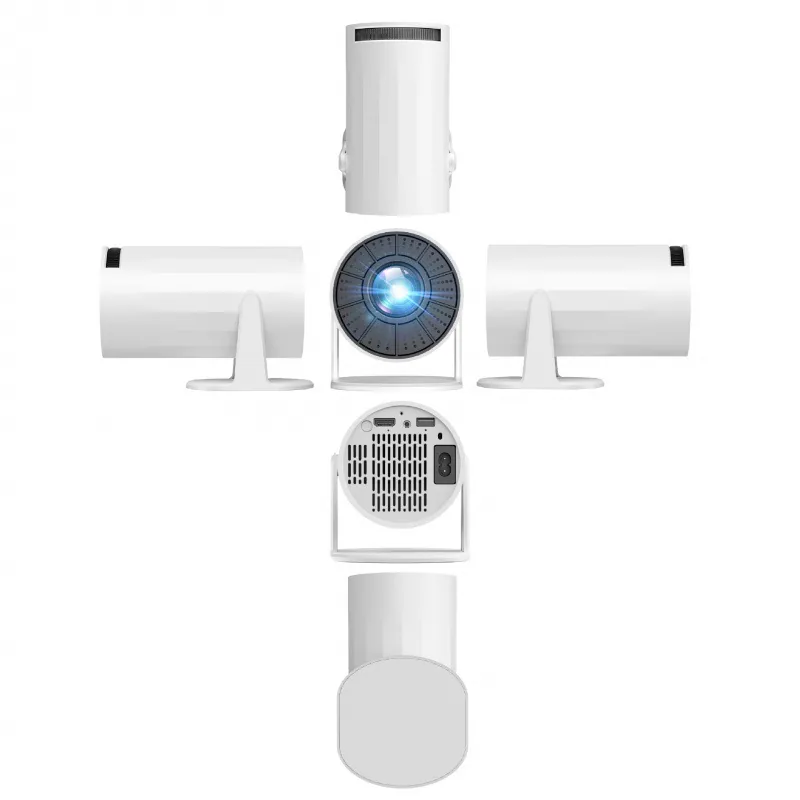 Source Factory 2023 โปรเจคเตอร์พกพา HY300 ที่มียอดขายสูงสุดสำหรับบ้าน Cross border Smart Small HD Low Noise 2