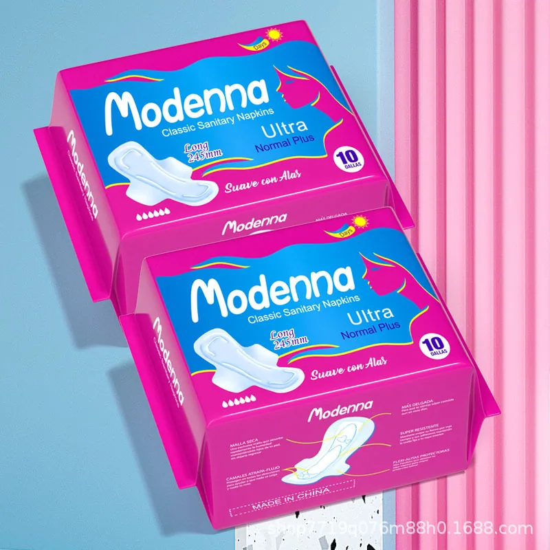 Foreign trade exports to Africa, South America, Southeast Asia, the Middle East, and various sizes of sanitary napkins. Source m