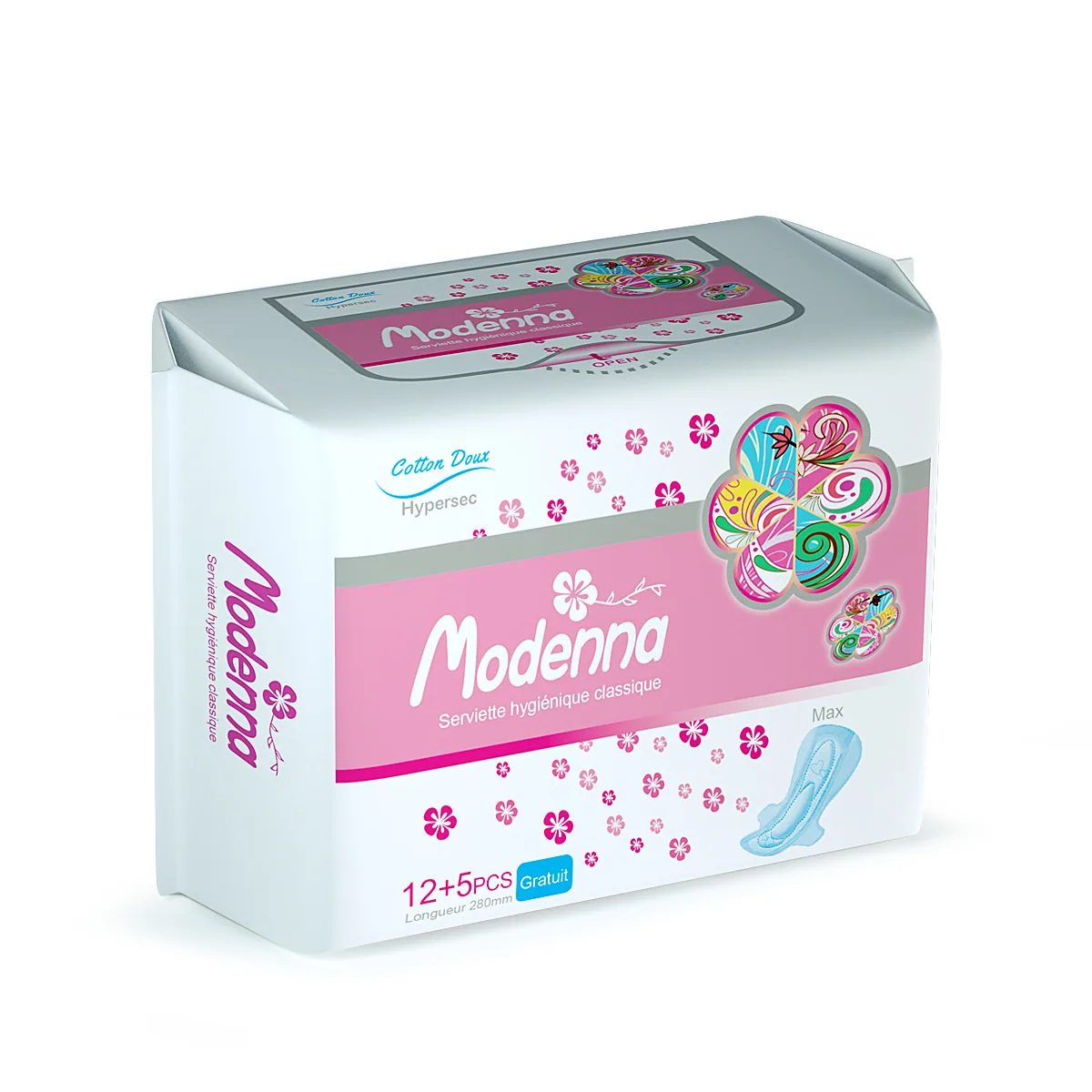 Modenna exports African night sanitary napkins to foreign trade factory with complete specifications for sanitary napkins 5