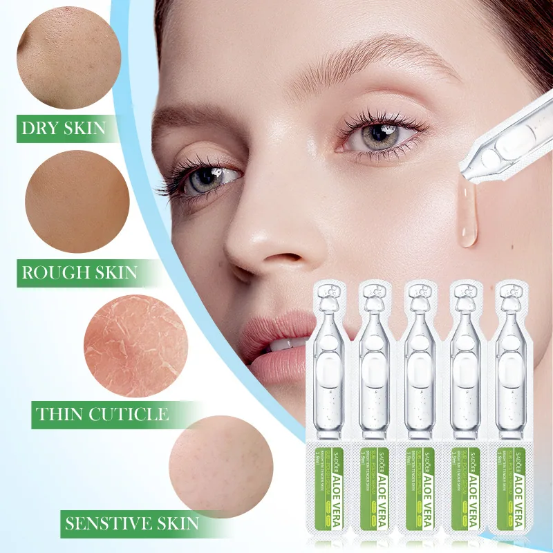Use Scenarios of SADOER Aloe essence cross-border skin care disposable essence daily skin care display
