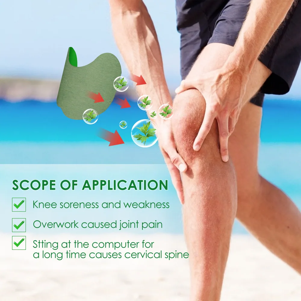 Sumifu Ai Cao Knee Patch Self heating Pain Relief Plaster Patch Sports Fitness Joint Care Cross border K18401 11