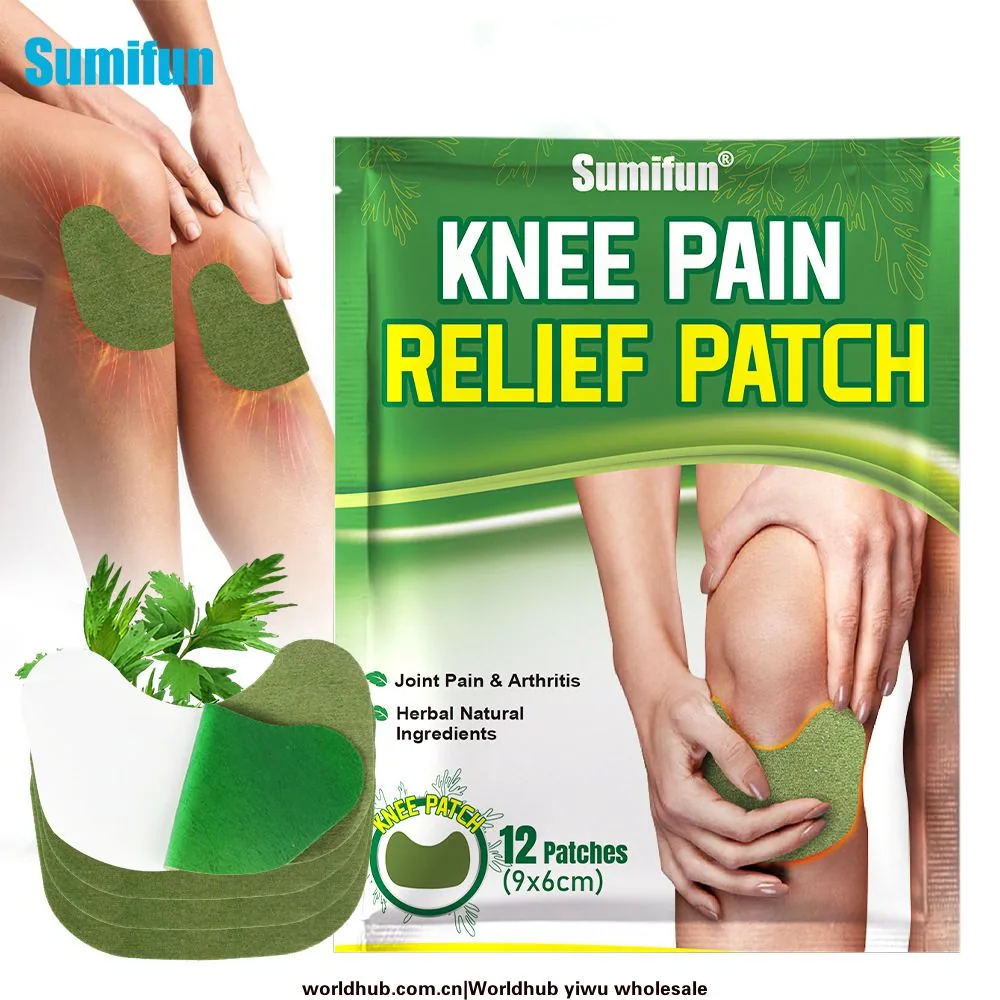 Sumifu Ai Cao Knee Patch Self heating Pain Relief Plaster Patch Sports Fitness Joint Care Cross border K18401