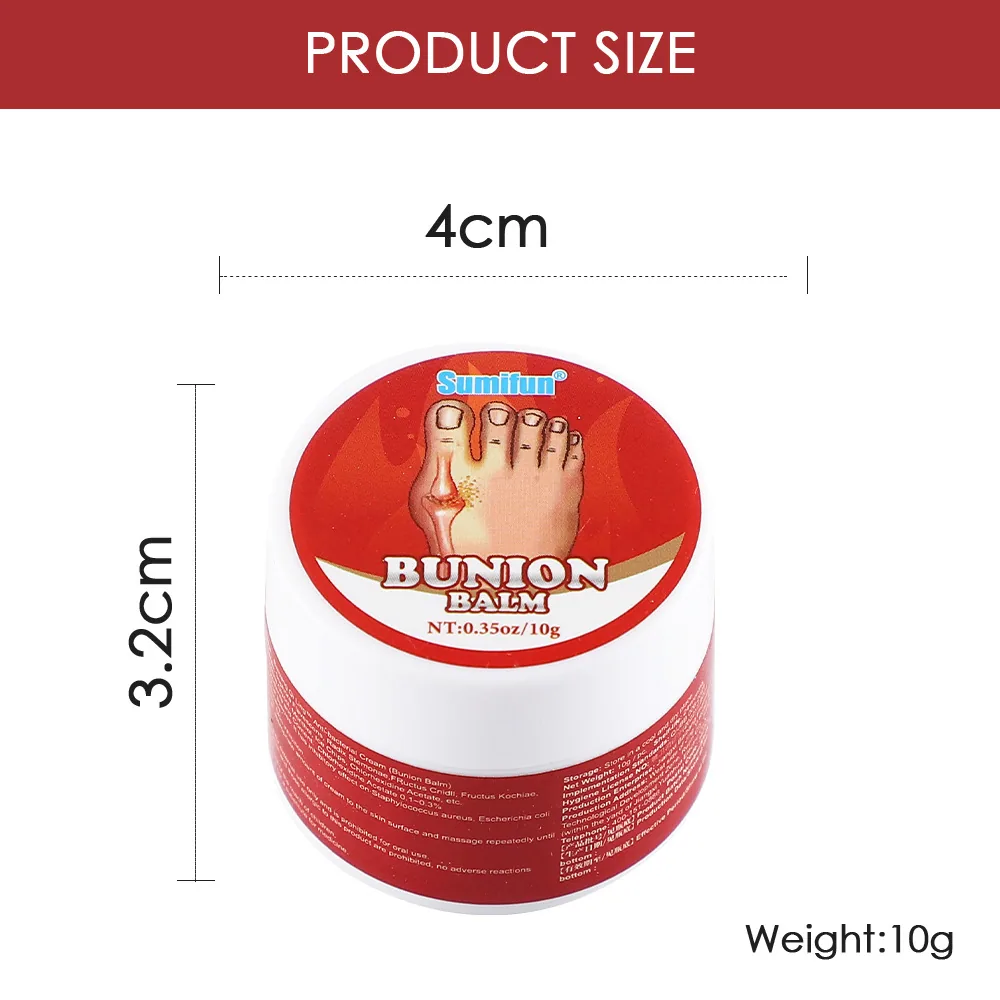 Sumifun cross-border Amazon Thumb Bag Massage Cream Herbal Foot Joint Care Cold compress gel 6
