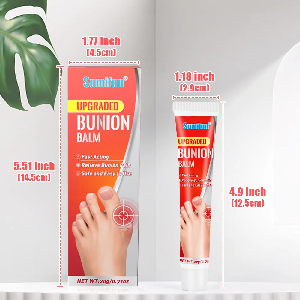Sumifun cross-border Amazon Thumb Bag Massage Cream Herbal Foot Joint Care Cold compress gel 25