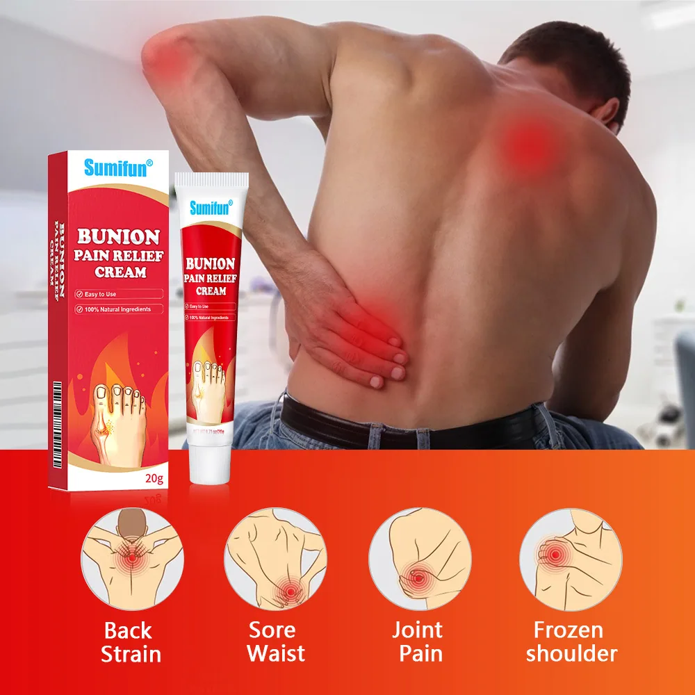 Sumifun cross-border Amazon Thumb Bag Massage Cream Herbal Foot Joint Care Cold compress gel 28