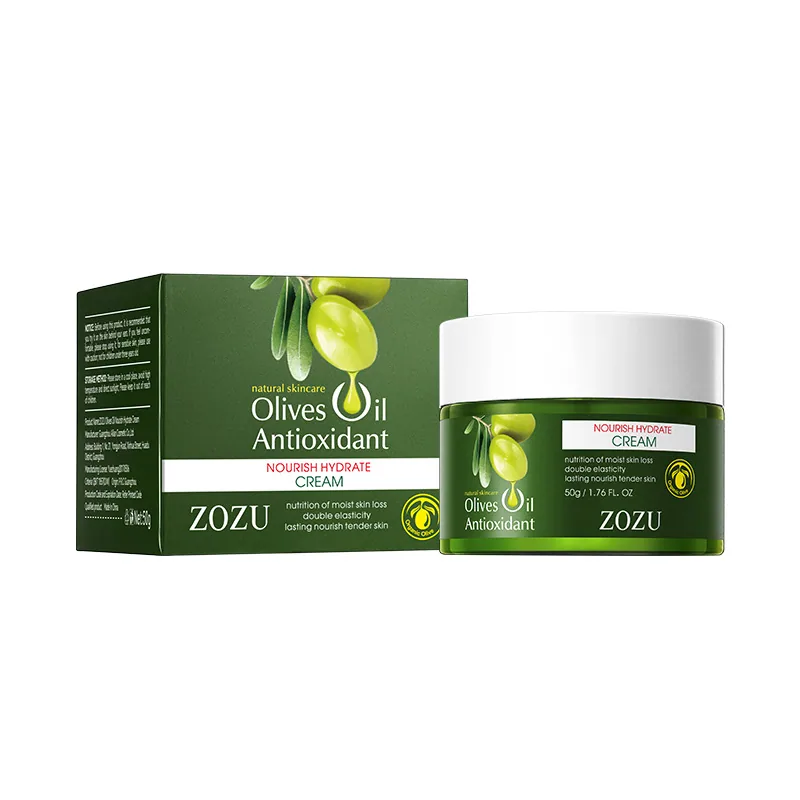 ZOZU olive oil nourishing face cream cross-border wholesale payment with English logo on the front of the outer packing box