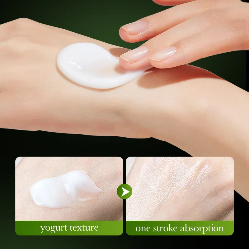 ZOZU olive oil face cream is opened to show its delicate, nourishing and moisturizing effect