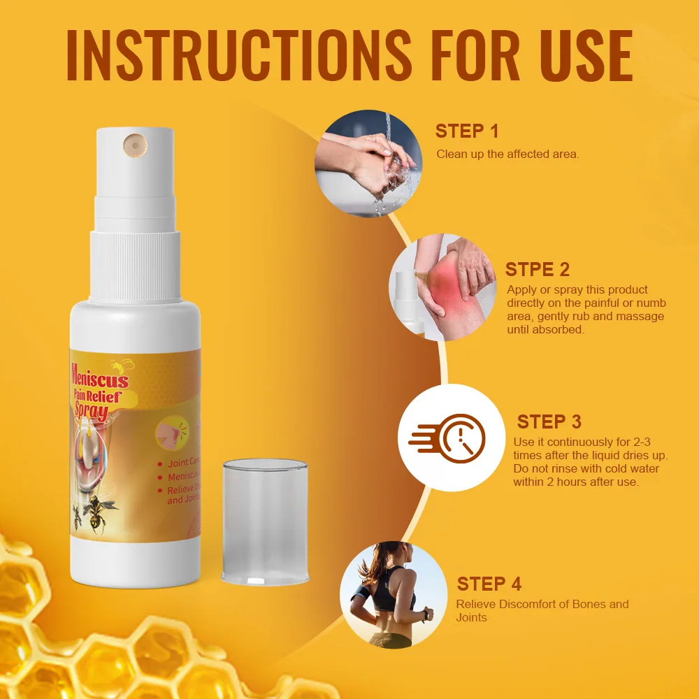 Sumifun Amazon TEMU cross-border bee venom analgesic spray muscle joint massage soothing spray K50009 14