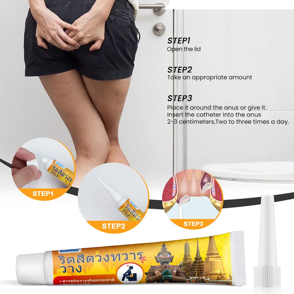 Sumifu Thai Hemorrhoids Cream Amazon AliExpress Cross border Thai Spot Meat Hemorrhoids B Blood Care Cream K10167 2