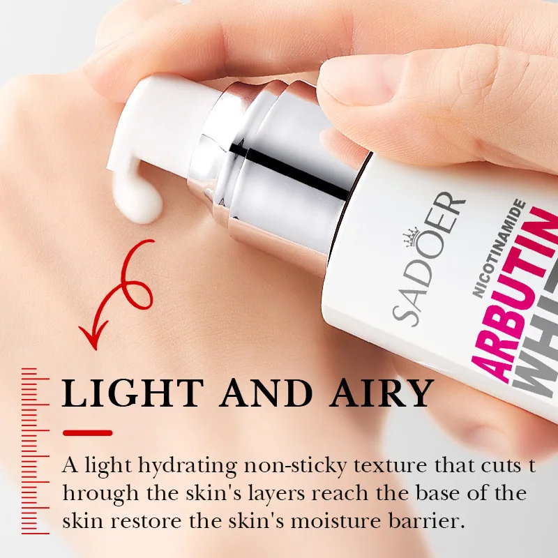 Use Scene of SADOER Whitening essence lotion Morning and Night Skin Care Apply it on the face to freshen and moisturize