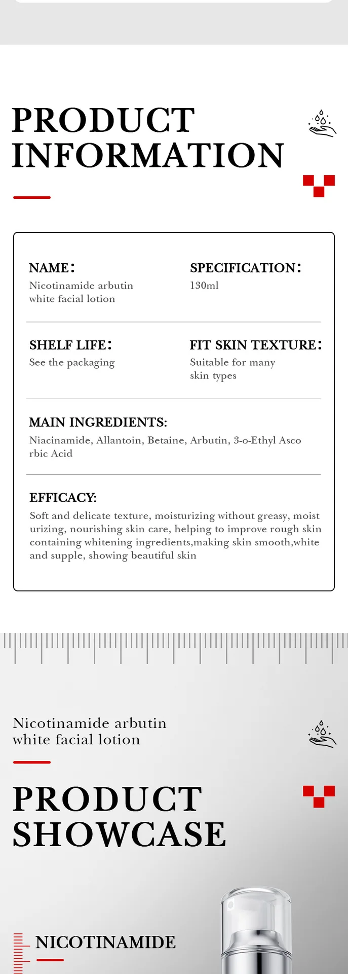 SADOER Whitening essence lotion Full English Package Front Display Cross border Foreign Trade Skin Care essence lotion