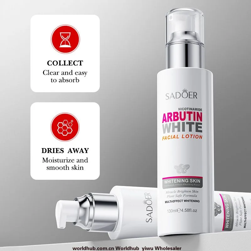 Full English SADOER Niacinamide Arbutin Whitening Essence Latex Refreshing Moisturizing Emulsion Cross-border foreign trade -