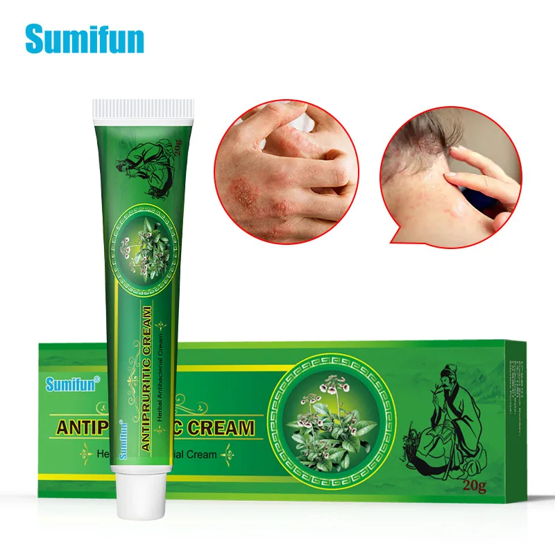 Nueva crema herbal Sumifu transfronteriza para eccema, picazón en la piel, crema tópica 20g K10003 3
