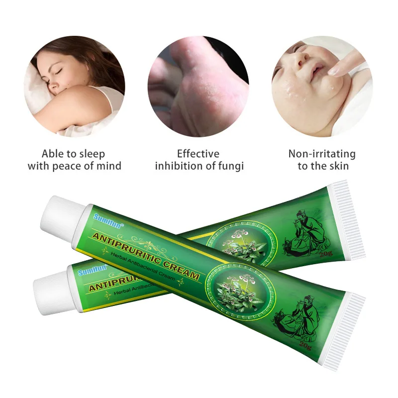 Nueva crema herbal Sumifu transfronteriza para eccema, picazón en la piel, crema tópica 20g K10003 2