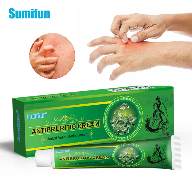 Nueva crema herbal Sumifu transfronteriza para eccema, picazón en la piel, crema tópica 20g K10003 8