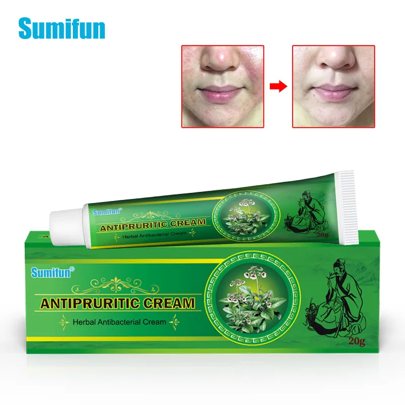 Nueva crema herbal Sumifu transfronteriza para eccema, picazón en la piel, crema tópica 20g K10003 12