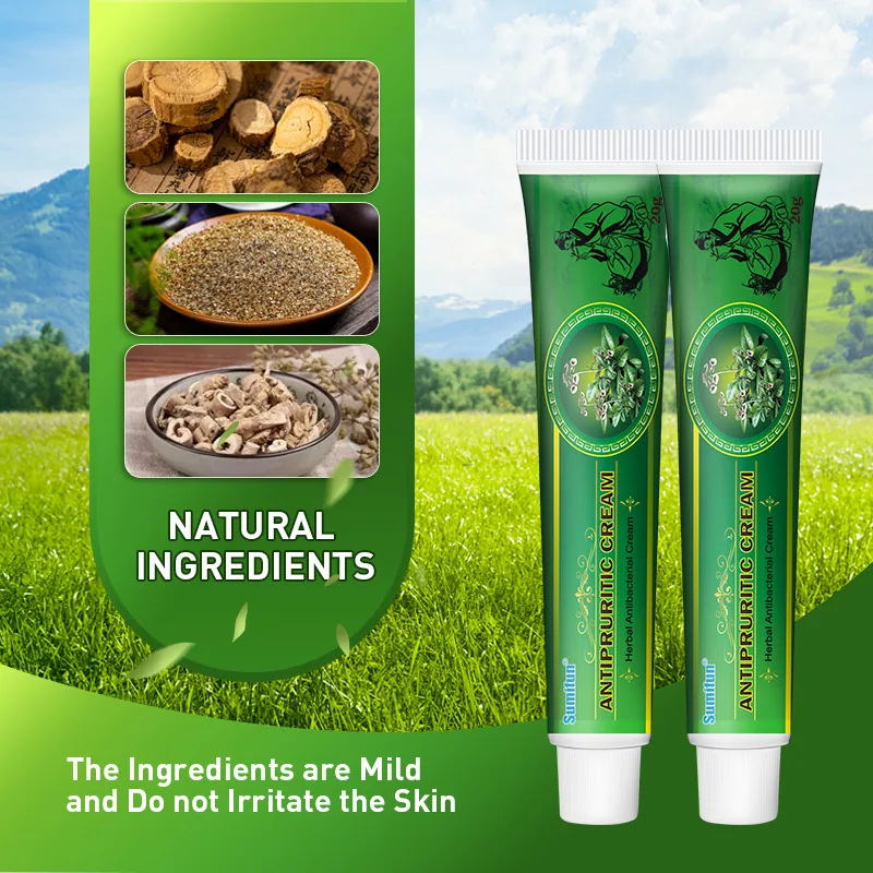 Nueva crema herbal Sumifu transfronteriza para eccema, picazón en la piel, crema tópica 20g K10003 13