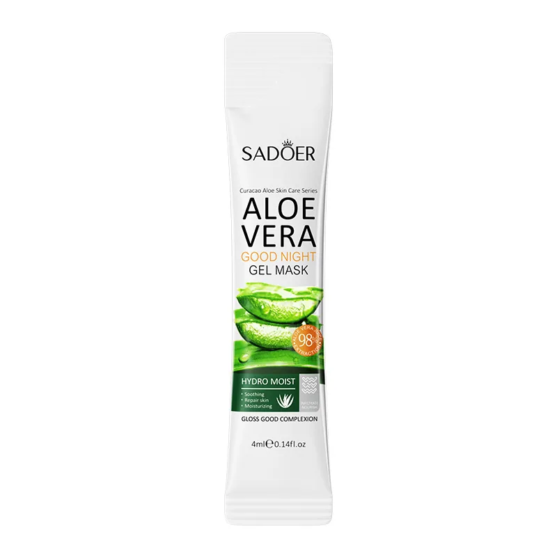 SADOER aloe vera goodnight frozen film packaging front details, brand logo and goodnight frozen film words display