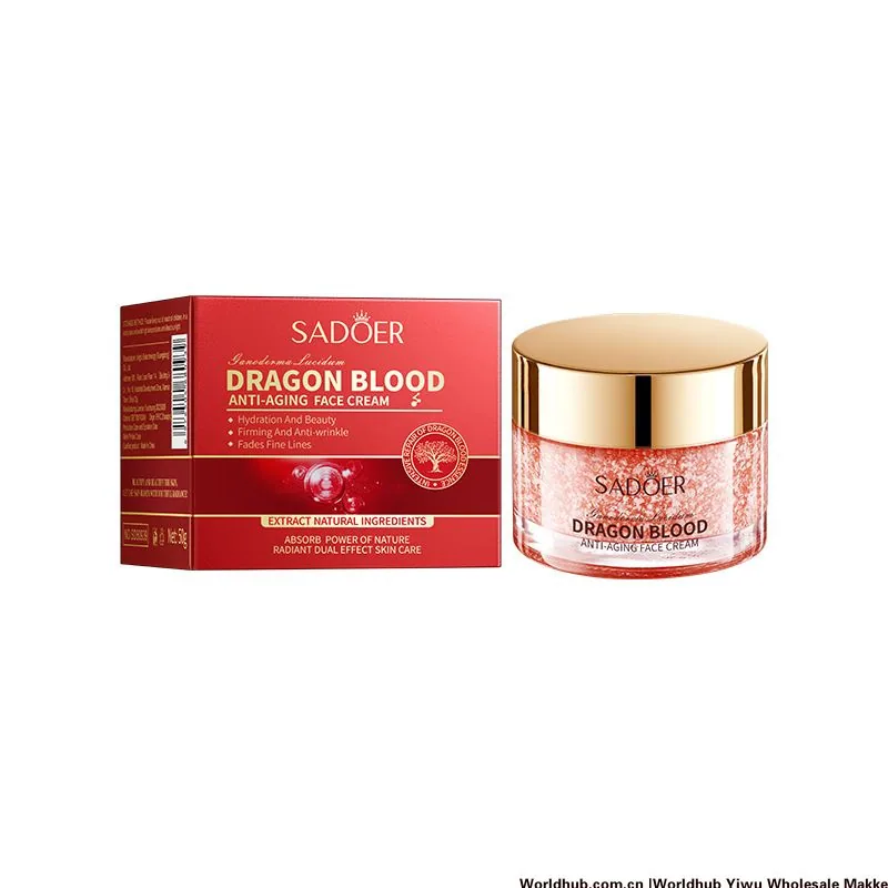 SADOER Ganoderma Lucidum Dragon Blood Anti Wrinkle face cream is dimensioned, moisturized and revitalized, and a facial and b