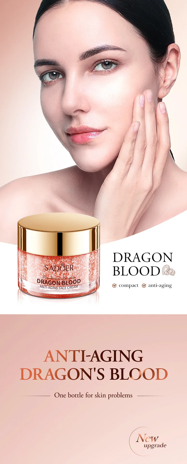 SADOER Ganoderma Lucidum Dragon Blood Anti Wrinkle face cream ingredient process feature, moisturizing skin care, cross-borde