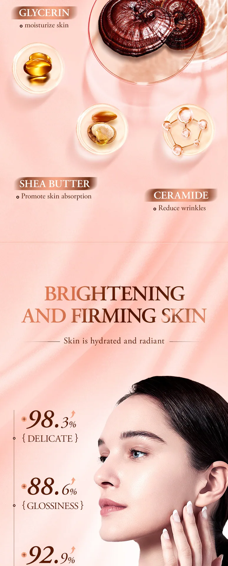 Use scenarios of SADOER Ganoderma Lucidum Dragon Blood Anti wrinkle face cream, facial body care, moisturizing, moisturizing 