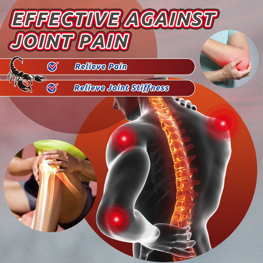Sumifu Lazada Amazon Cross border Scorpion Venom Joint Ointment for Cervical, Lumbar, Shoulder, Knee K10072 - Shoulder Pads 3