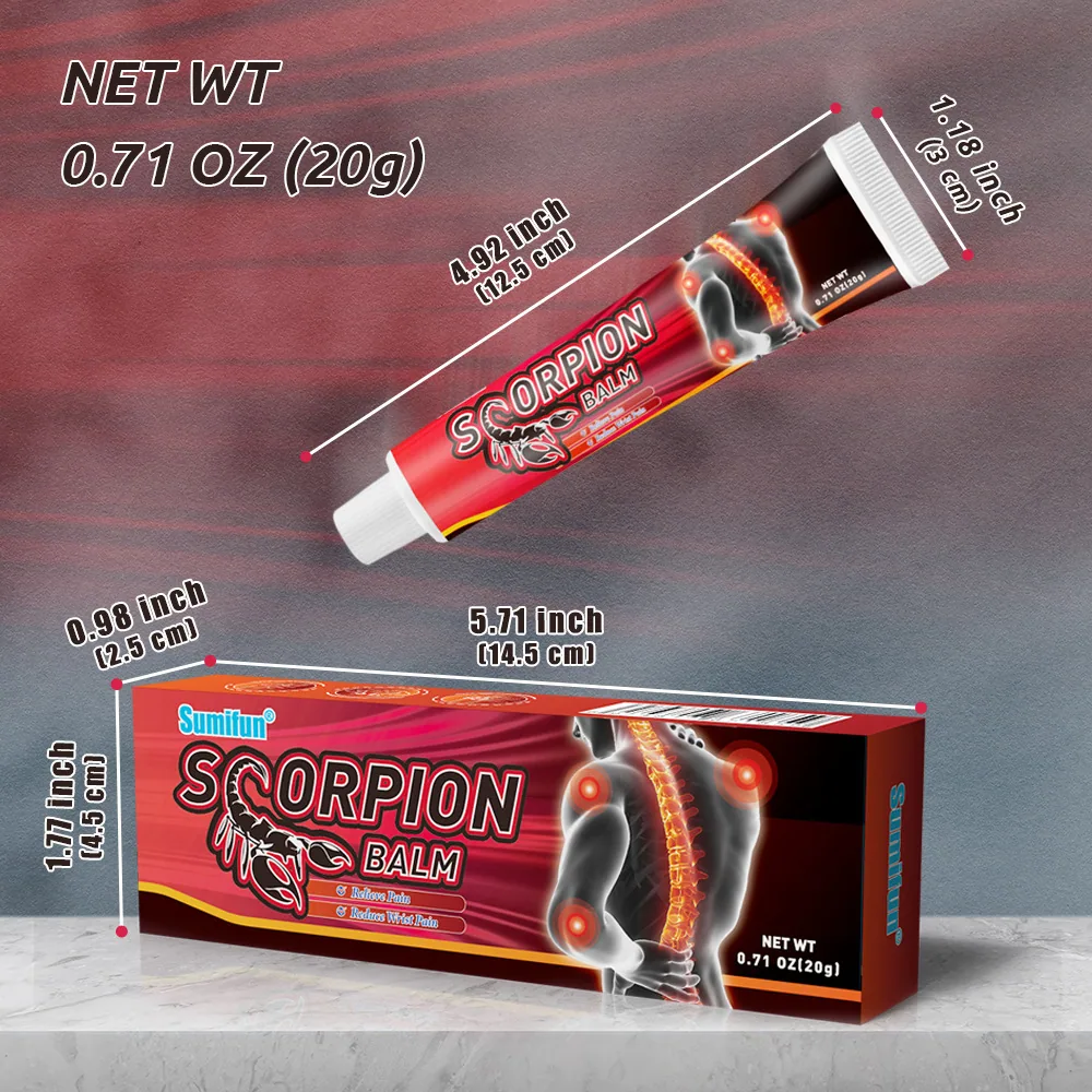 Sumifu Lazada Amazon Cross border Scorpion Venom Joint Ointment for Cervical, Lumbar, Shoulder, Knee K10072 - Shoulder Pads 4