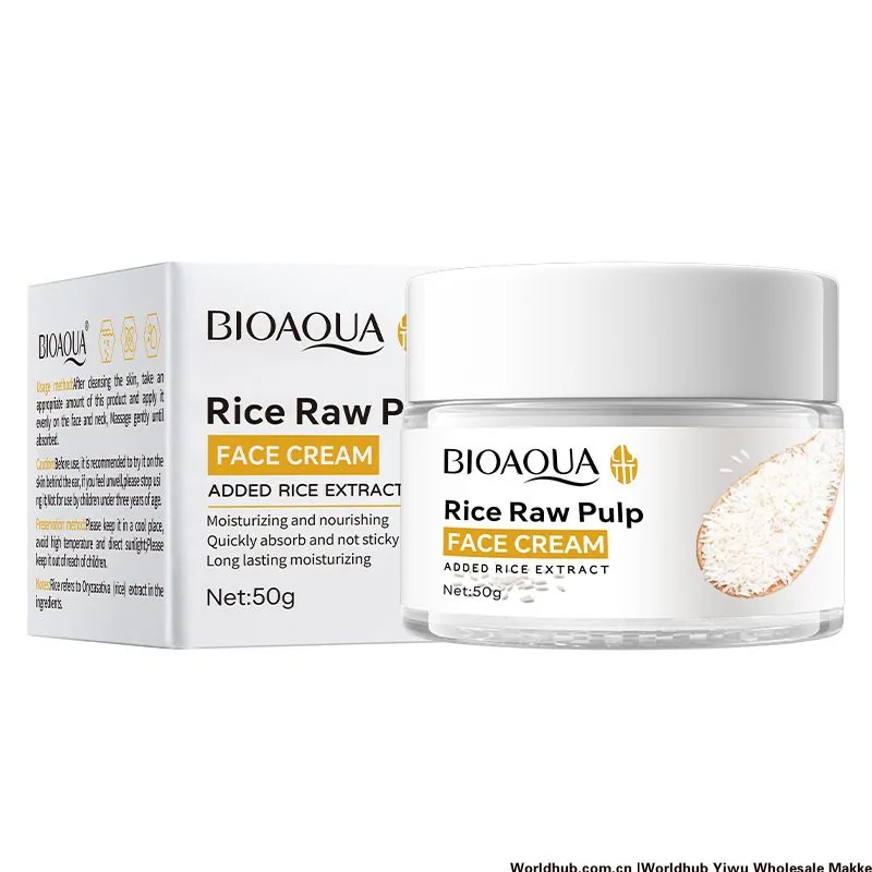 BIOAOUA Rice Puree Cream Hydrating and moisturizing and rejuvenating facial foreign trade cross-border wholesale
