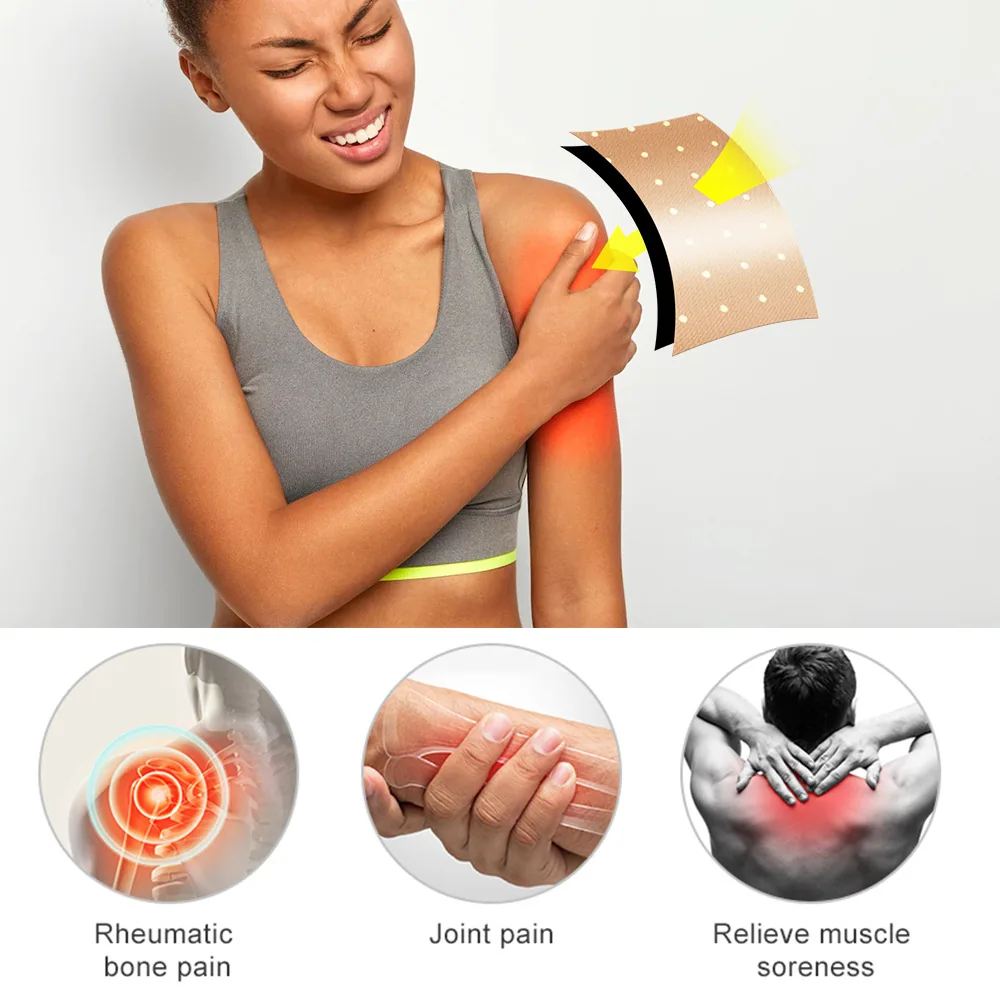 Pelekat cili Joom Sumifu AliExpress, pelekat tulang belakang lumbar dan tulang belakang serviks, pelekat plaster borong 1 pek 8 tablet K02 2