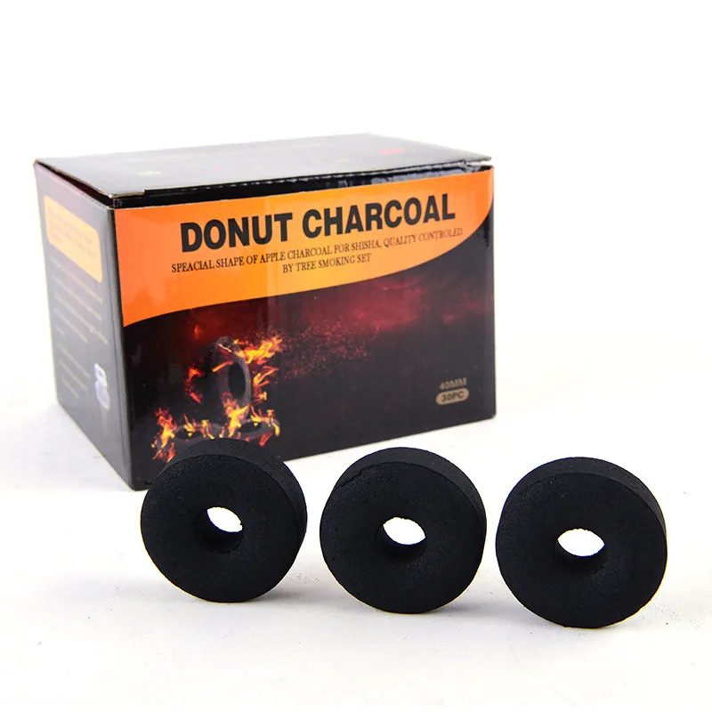 아랍어 물 담뱃대 탄소 중공 40mm 가연성 숯 바 과일 나무 빠른 연소 shishacharcoal의 국경 간 소스 3